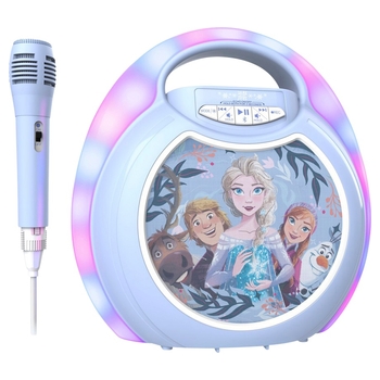 eKids Disney Frozen Bluetooth Karaoke Machine with Microphone
