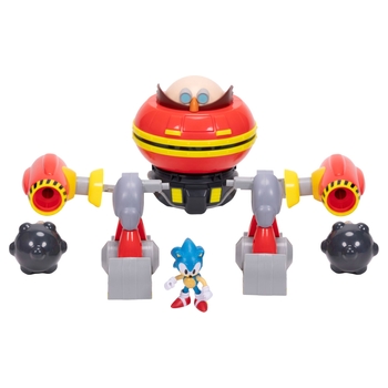 Sonic the Hedgehog Deluxe 23cm Hammer Egg Robot and Sonic Figure Playset