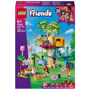 LEGO Friends 42666 Cat Birthday Party & Tree House Set