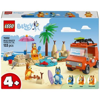 LEGO Bluey 11202 Bluey's Beach & Family Car Trip Set