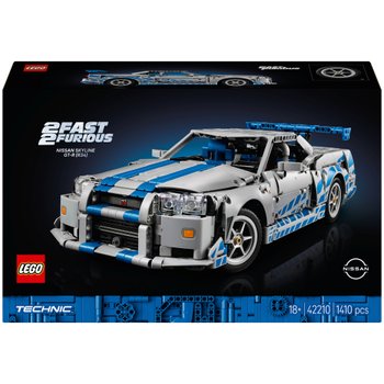 LEGO Technic 42110 2 Fast 2 Furious Nissan Skyline GT-R (R34) Car Set for Adults