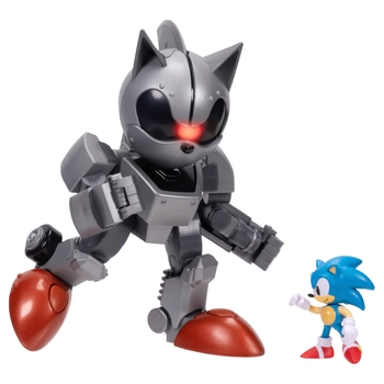 Sonic the Hedgehog 20cm Giant Mecha Sonic vs Sonic Feature Figure Pack