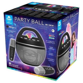 iDance Bluetooth Speaker Party Ball BB-10KW Karaoke Machine Black