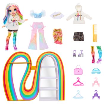 Rainbow High Puppe Amayas Regenbogen-Garderobe Set