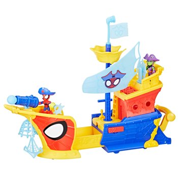 Marvel Spidey and his Amazing Friends Playset Water-Webs Ahoy Bubble Pirate Ship