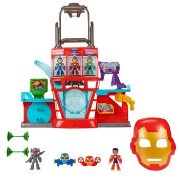 Marvel Iron Man and His Awesome Friends Playset Iron Quarters