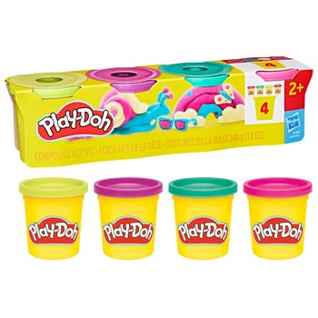 Play-Doh Tubs 85g Classic Colours 4 Pack Assortment