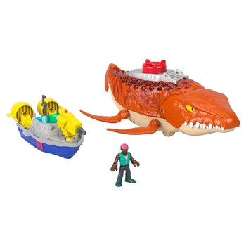 Imaginext Jurassic World Rebirth Playset Aquachomp Chase Mosasaurus