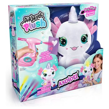 Airbrush Plush Light-Up Axolotl