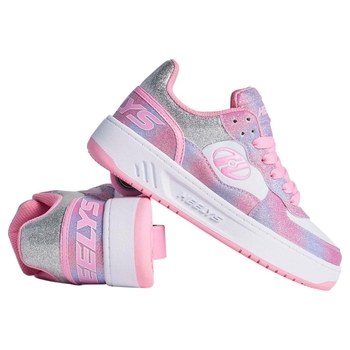 Heelys Rezerve Low X2 Shoes Light Pink White Rainbow UK Size 1