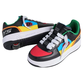 Heelys Rezerve Low X2 Shoes Black Red Cyan Yellow UK Size 1