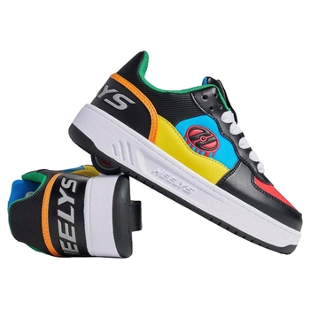 Heelys Rezerve Low X2 Shoes Black Red Cyan Yellow UK Size 2