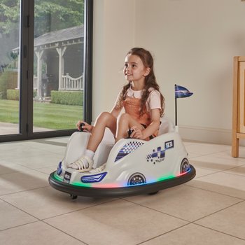Flybar V2.5 Glow 12V Electric Bumper Car White