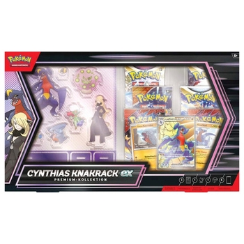 Pokémon Karten Premium-Kollektion Cynthias Knakrack-ex mit 6 Booster Packs