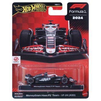 Hot Wheels Premium 2024 Formula 1 Diecast Cars Moneygram Haas F1 Team - VF-24 (No. 20) 1:64 Scale