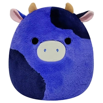 Original Squishmallows Fuzz-A-Mallows Plush Ingred the Dark Purple Cow 40cm