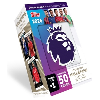 Topps Premier League Trading Card Game: 2026 Hall of Fame Super Tin Assortment