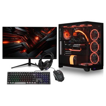X-Game Pro Ryzen 7 Gaming PC, 32GB RAM, 1TB SSD, 8GB GPU, 27" Monitor Bundle