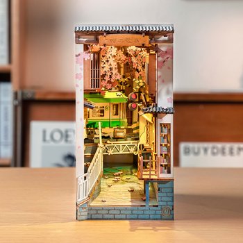 Rolife Book Nook & Wonderland Sakura Densya 340 Piece Set