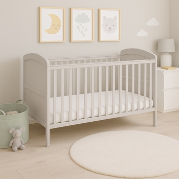 Baby Elegance Heuston Cot Bed Stone