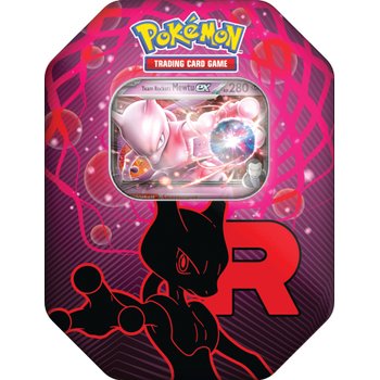 Pokémon Karten Tin-Box Team Rocket Mewtu-ex mit 4 Booster Packs