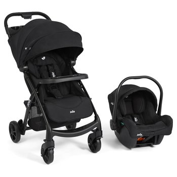 Joie i-Muze LX Stroller Travel System Bundle with i-Juva i-Size R129 Belt-Fitted Car Seat Black
