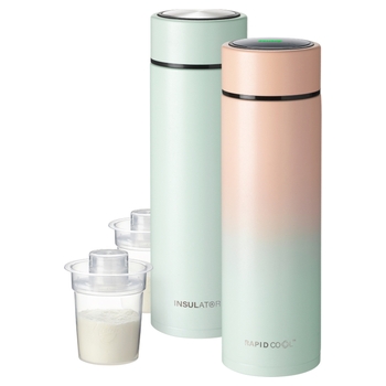 Nuby RapidCool Portable Baby Bottle Maker 2 Pack Pink