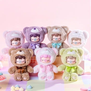 Rolife Nanci Mystery Plush Colourful Chocolate Bears Assortment