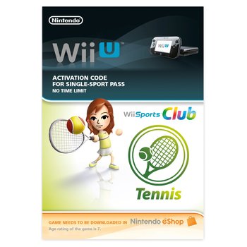 Wii Sports Club Tennis Wii U DOWNLOAD CARD Wii Sports Club Tennis Wii U DOWNLOAD CARD