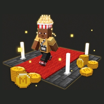 Minecraft Popcorn Bucket Hat & Butter Shirt