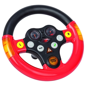 BIG Bobby Car Stuur voor Loopauto Multi Sound zwart/rood