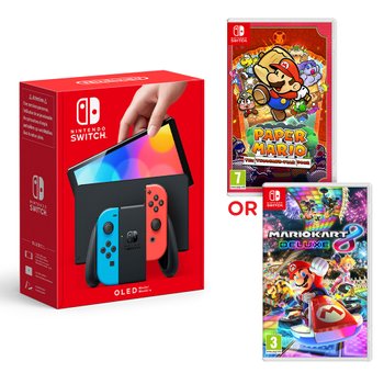 Nintendo Switch OLED White with Super Mario 3D World Plus Bowser's Fury  Game Bundle 