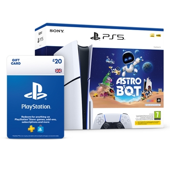 PlayStation 5 Disc Console Slim - ASTRO BOT Bundle & £20 Wallet Top-Up