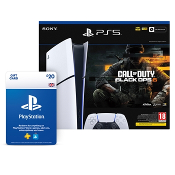 PlayStation 5 Digital Call of Duty: Black Ops 6 Bundle & £20 Wallet Top-Up