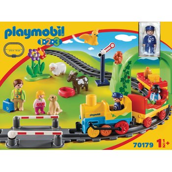 Playmobil 1.2.3 garçon avec poney