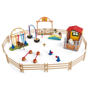 schleich FARM WORLD 72149 Agility bei der Pferdebox