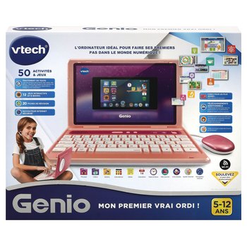 VTech Ordi-Tablette Genius XL Color Noir + Adaptateur Secteur : :  Jeux et Jouets