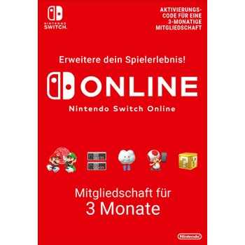 Nintendo Switch Online Aktivierungs-Code 3-monatige Mitgliedschaft