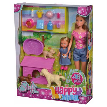 Steffi Love Set Happy Animals Honden of Konijnen assorti