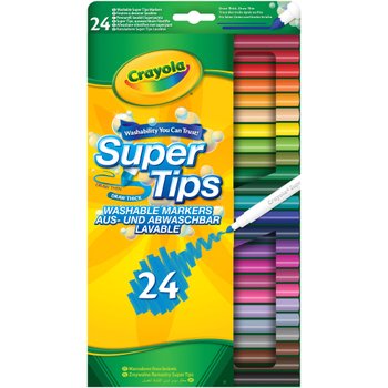 Crayola Markers Super Tips Washable 24 Pack
