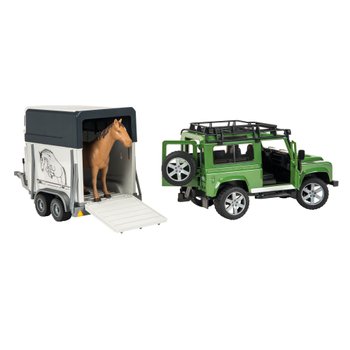 BRUDER Terreinwagen met Paardentrailer en Paard