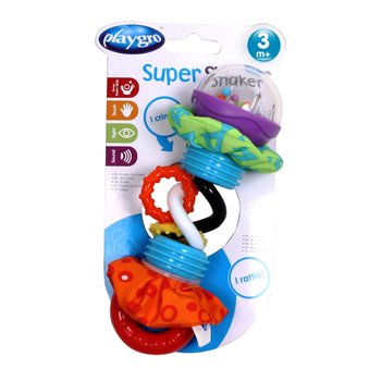 Playgro Greifling Super Shaker mit Rassel und Beißring