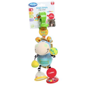 Playgro Kinderwagen Spielzeug Pferd Klipp Klapp Greifling mit Rassel
