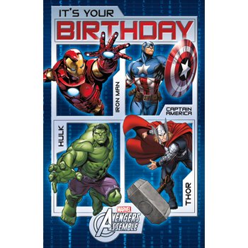 Marvel Avengers Birthday Card (No Age) Assortment