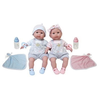 Berenguer Boutique Baby Doll Twins Deluxe Set 38cm