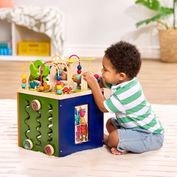 Battat Zany Zoo Wooden Activity Cube Assortment