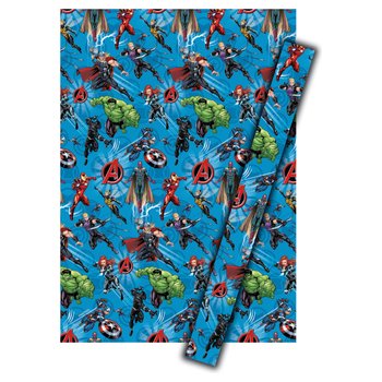 Marvel Avengers Wrapping Paper Roll 4m