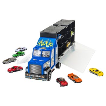 Super Wheelz Diecast Truck Carry Case Set with 12 Cars
