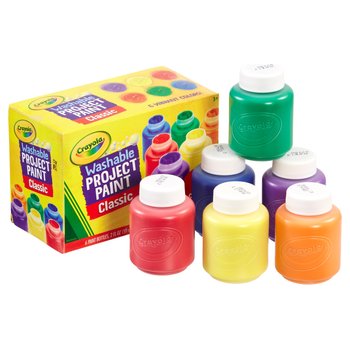 Crayola Washable Project Paint Classic Colours 6 Pack