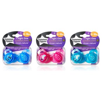 Tommee Tippee - Ensemble 2 Sucettes 6-18 Mois - Modèle Aléatoire